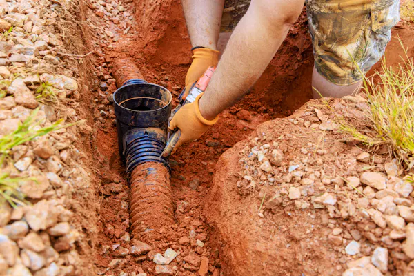 Foundation protected by drainage system